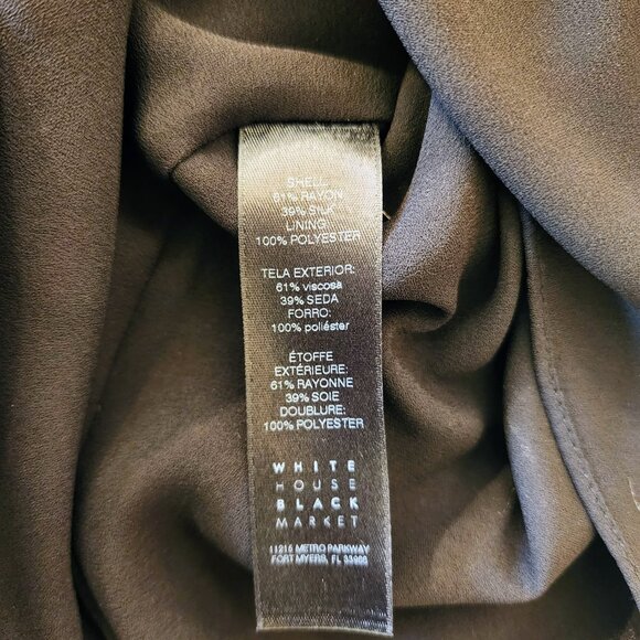 WHBM Floral Blouse Size 8 Textured - Picture 5 of 5